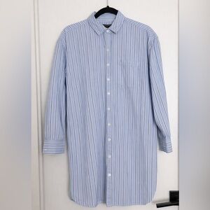 Banana Republic Blue Striped Button Down Shirt Size S